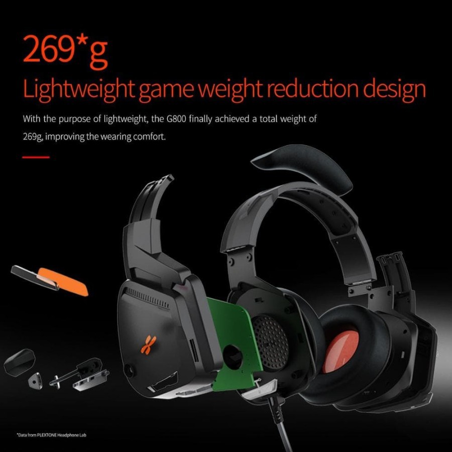 PLEXTONE G800 Headset Gaming Headphones LED Light E sports Over Ear