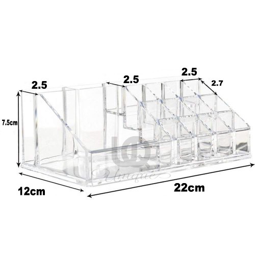 Rak Kosmetik Akrilik Combine Multifungsi - Tempat Penyimpanan Makeup