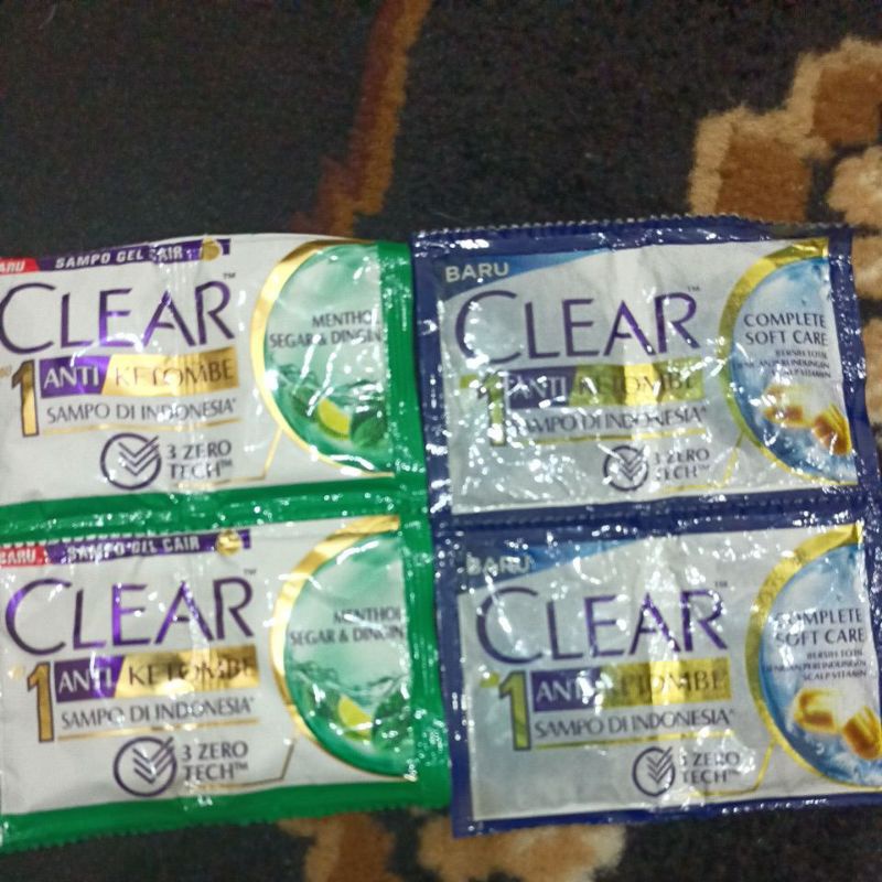 Clear Shampo Sachet 9 ml( isi 1 pcs) random