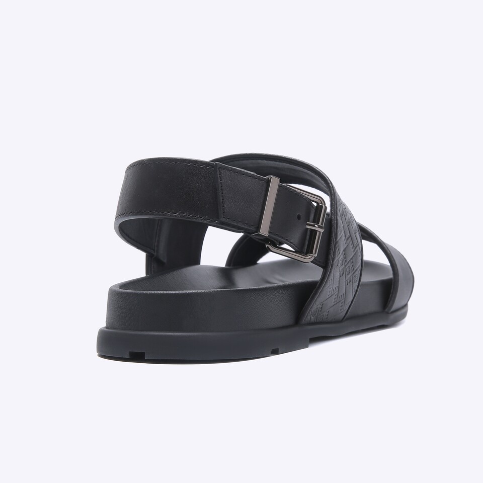 SANDAL KULIT EVERBEST PRIA ORIGINAL SLINGBACK CASUAL ASLI HITAM EM37