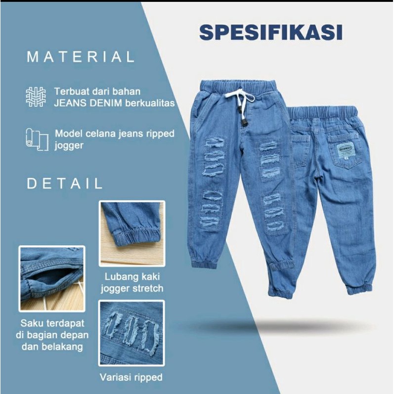 JOGER RIPPED CELANA JOGER ANAK 1-8Th Celana Panjang Anak Jeans CELANA JOGER JEANS / JOGER RIPPED / CELANA JOGER ANAK