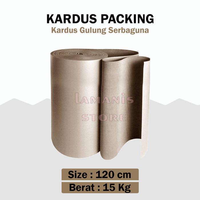 

Kardus Lembaran Single Face Roll 120 Cm Corrugated Roll Packing Gulung 069