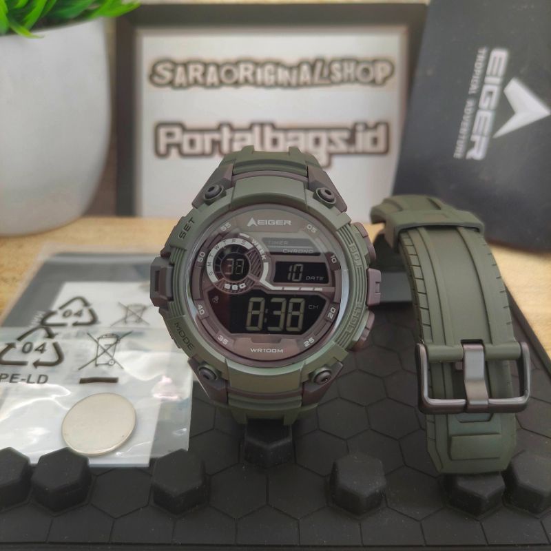 EIGER1989 CRESTON WATCH JAM TANGAN DIGITAL ORIGINAL