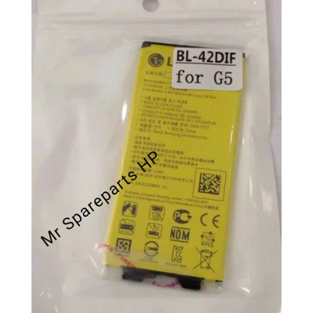 Battery Baterai Batre for LG G5 BL-42DIF Original