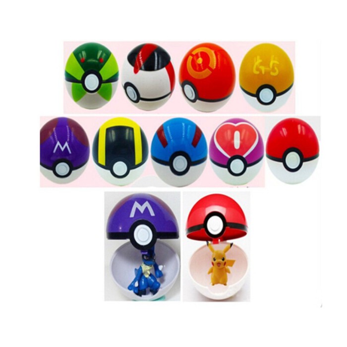 Pokeball Figure Pokemon Mainan Pokemon Figure Pikachu murah Berkualitas