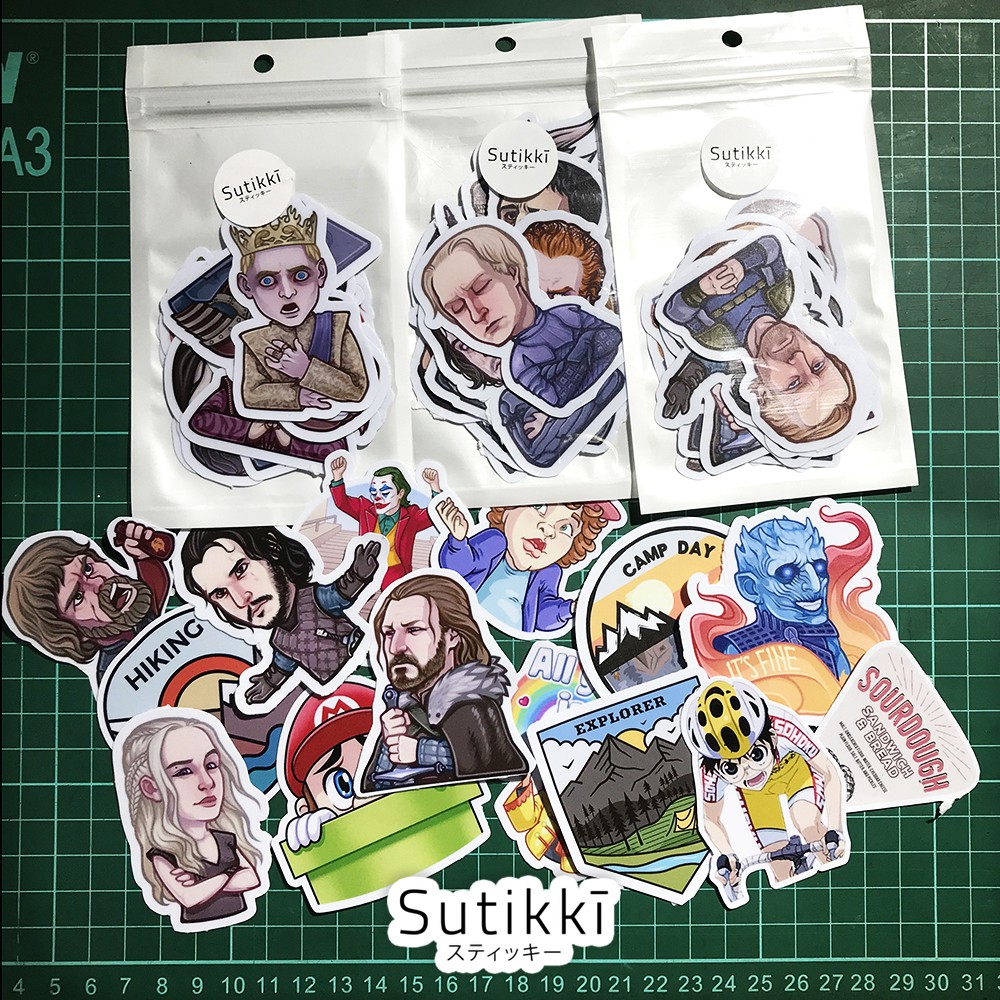 Sutikki | Sticker Pack Nezuko Kamado Kimetsu No Yaiba Demon Slayer Wibu Waifu Stiker Laptop Vinyl