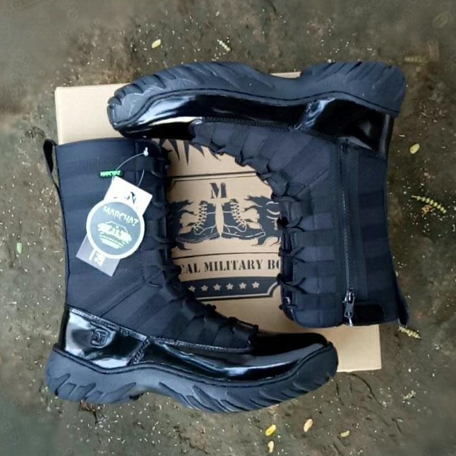 SEPATU PDL NINJA MARCHAZ KULIT ASLI SEPATU PDL TNI POLRI SECURITY SATPAM SEPATU BOOTS DINAS LAPANGAN