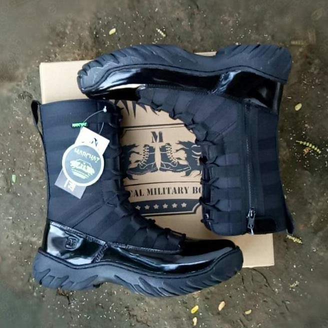 SEPATU PDL NINJA MARCHAZ KULIT ASLI SEPATU PDL TNI POLRI SECURITY SATPAM SEPATU BOOTS DINAS LAPANGAN