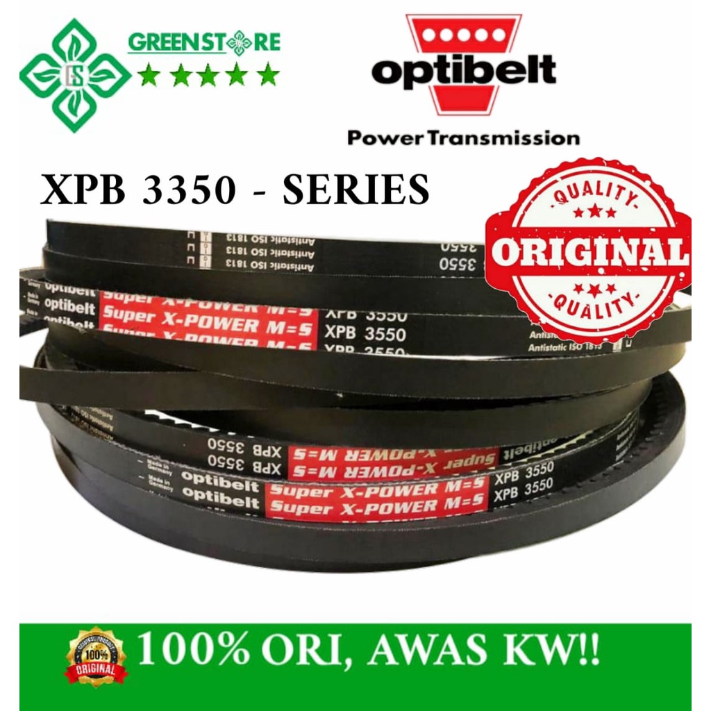 OPTIBELT XPB 3550 V BELT TINGGI 13mm LEBAR 16.3mm LENGTH 90.170