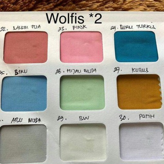 KAIN WOLFIS DELUXE LEBAR 150CM - harga per 0,5 meter