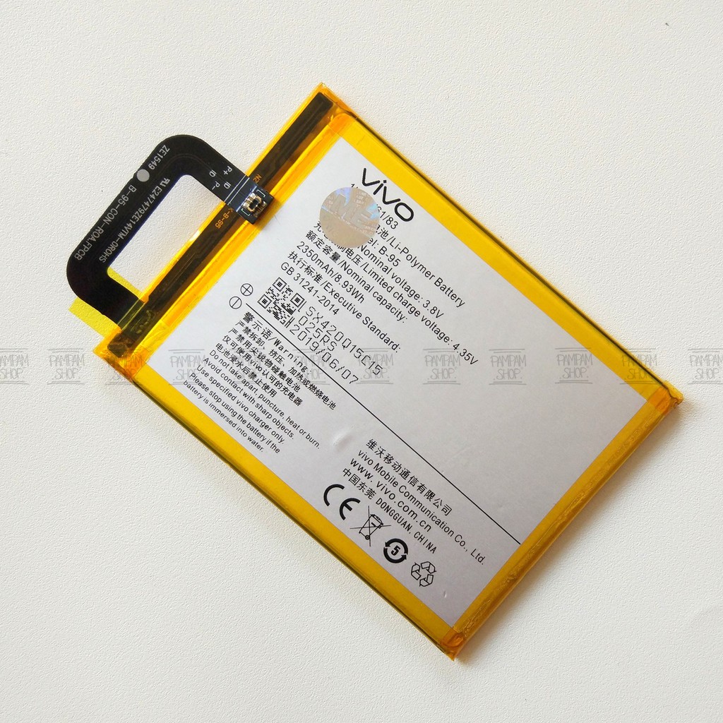 Baterai Vivo Y51 B-95 B95 Batre Batrai Battery HP Y 51