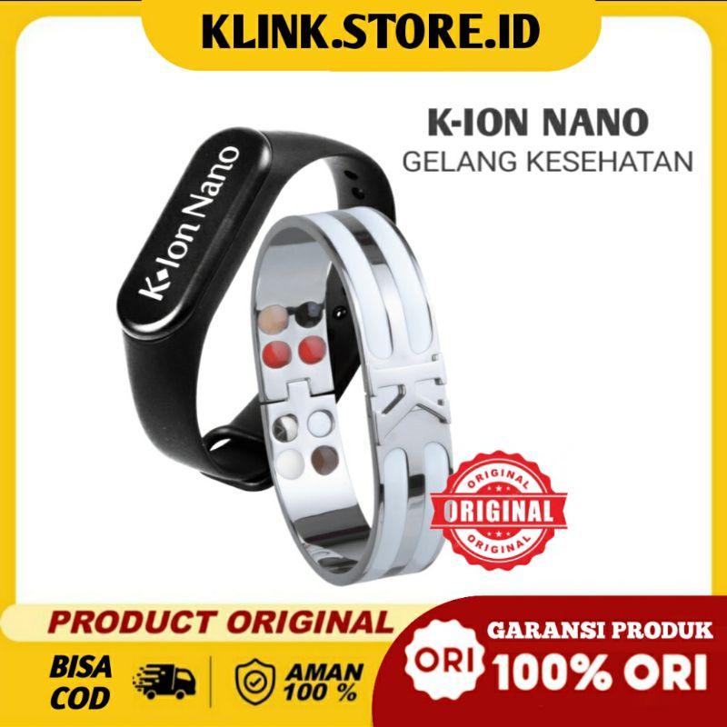 K Ion Nano Bracelet KIon Nano Wristband Gelang Kesehatan Klink Original