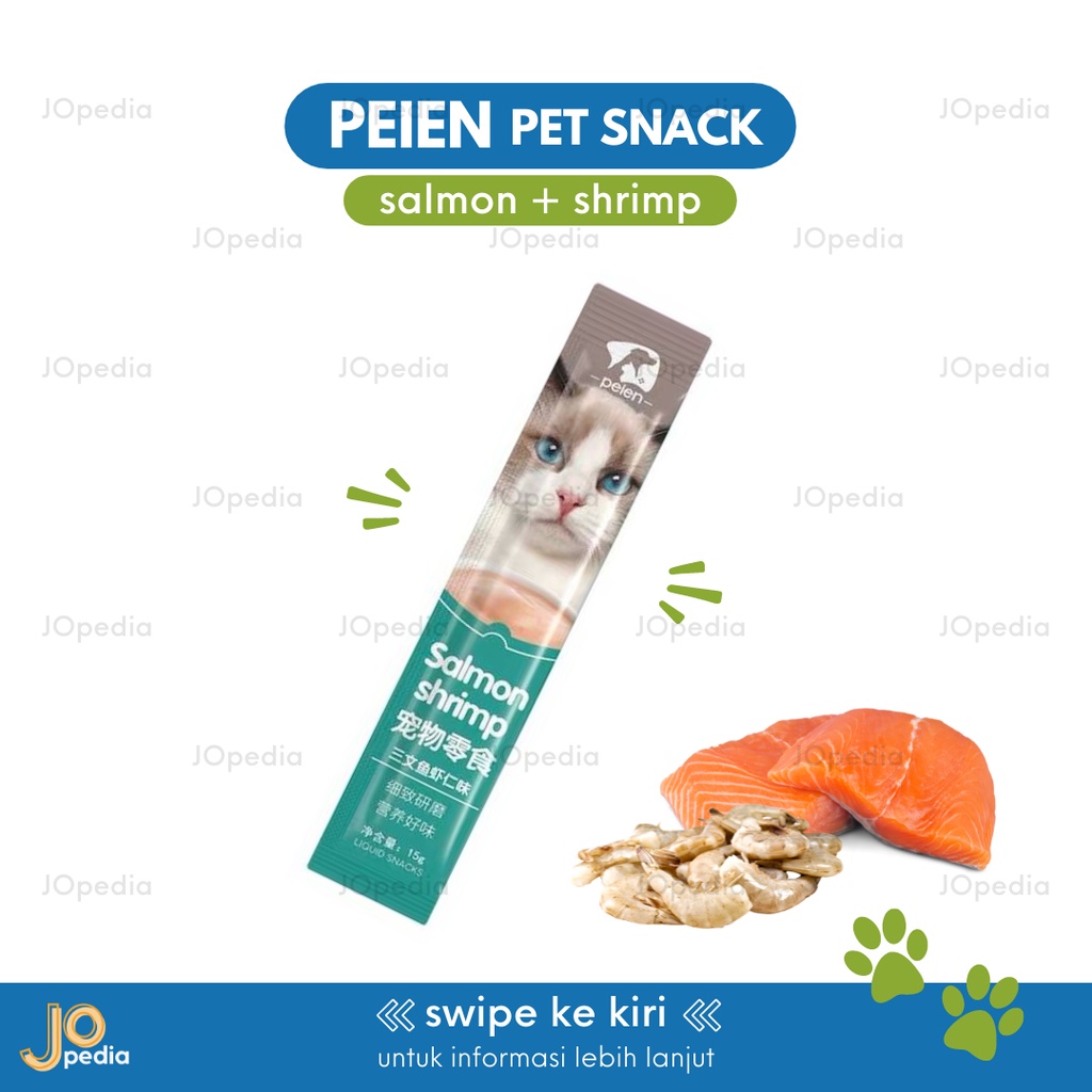 PEIEN Snack Kucing Cemilan Makanan Basah Strip Cat Creamy Treats