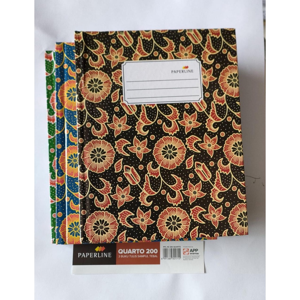 

BUKU HARD COVER KUARTO 200 PAPERLINE/HC Q 200 PPL/HARD COVER