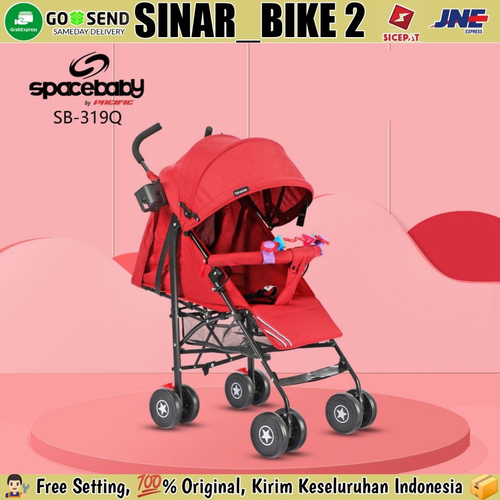 Baby Stroller Kereta Dorong Bayi SpaceBaby SB-319Q New Born-3Th Duduk,Rebah,Tidur Buggy BabyStroller