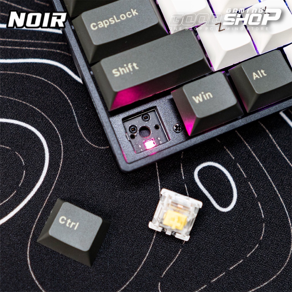 NOIR OLV75 - 75% Wireless/BT/Wired RGB Mechanical - Gaming Keyboard