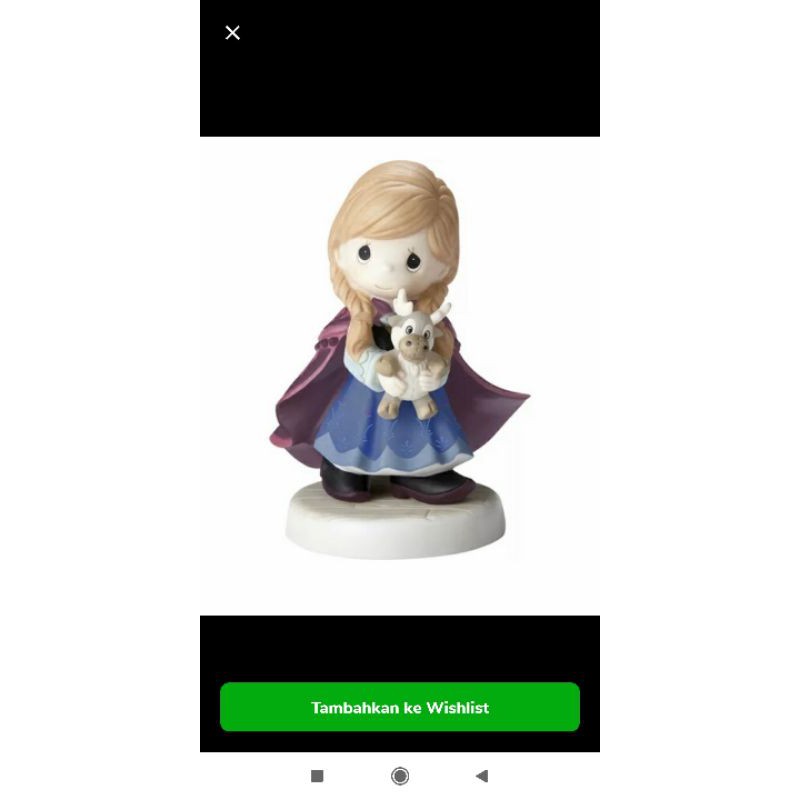 patung precious moment prince anna frozen