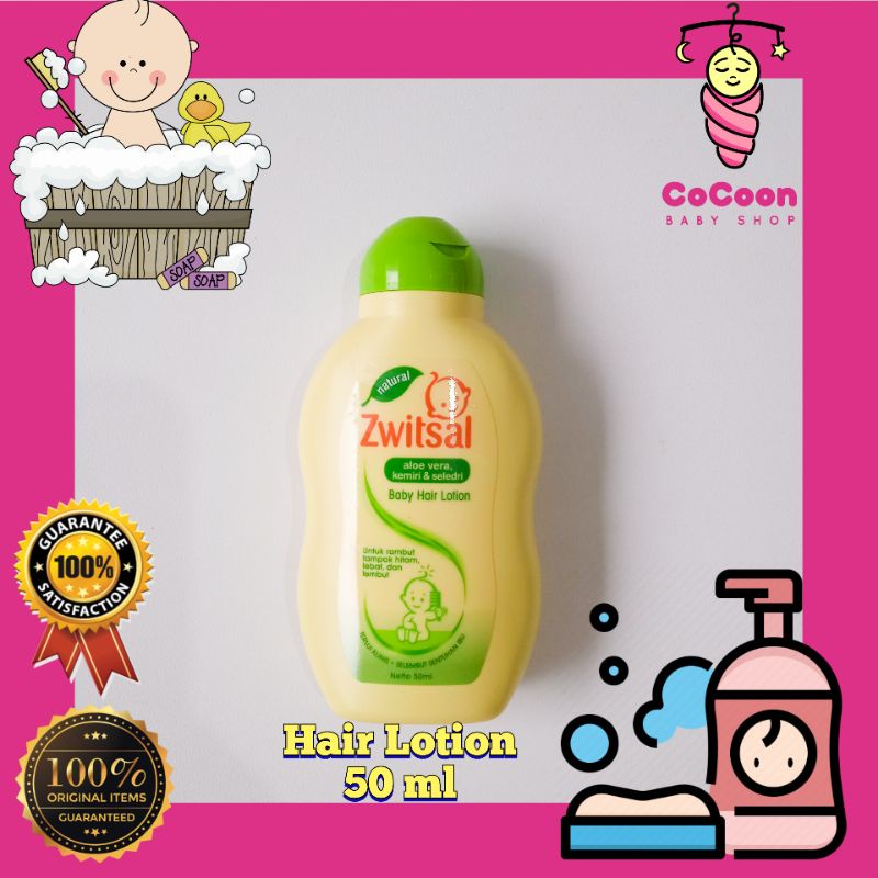 Zwitsal Hair Lotion 50 ml / Minyak Rambut Bayi Wangi