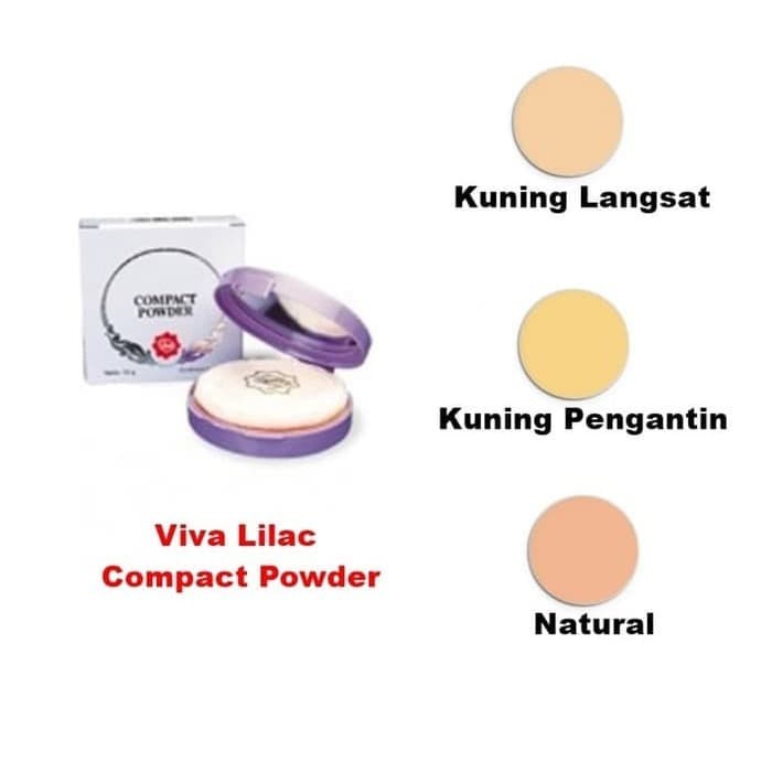 ❤ RATU ❤ Viva Compact Powder Lilac 19g / Bedak Padat Viva (✔️BPOM)