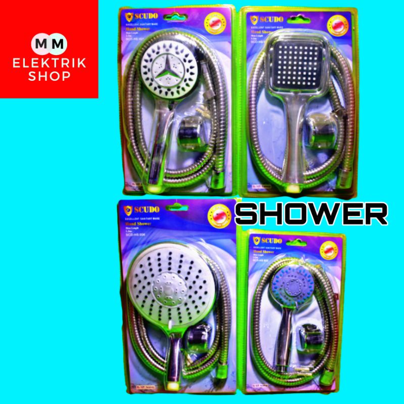 Shower Hand Shower Stainless Anti Karat Kuningan Best Seller SCUDO