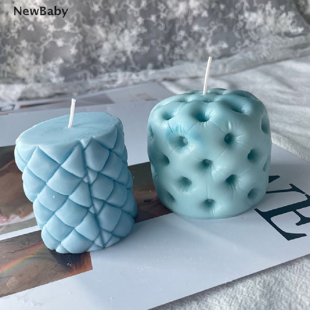 NewBaby Geometric Cylindrical Scented Candle Silicone Mold Atmosphere Decoration ID