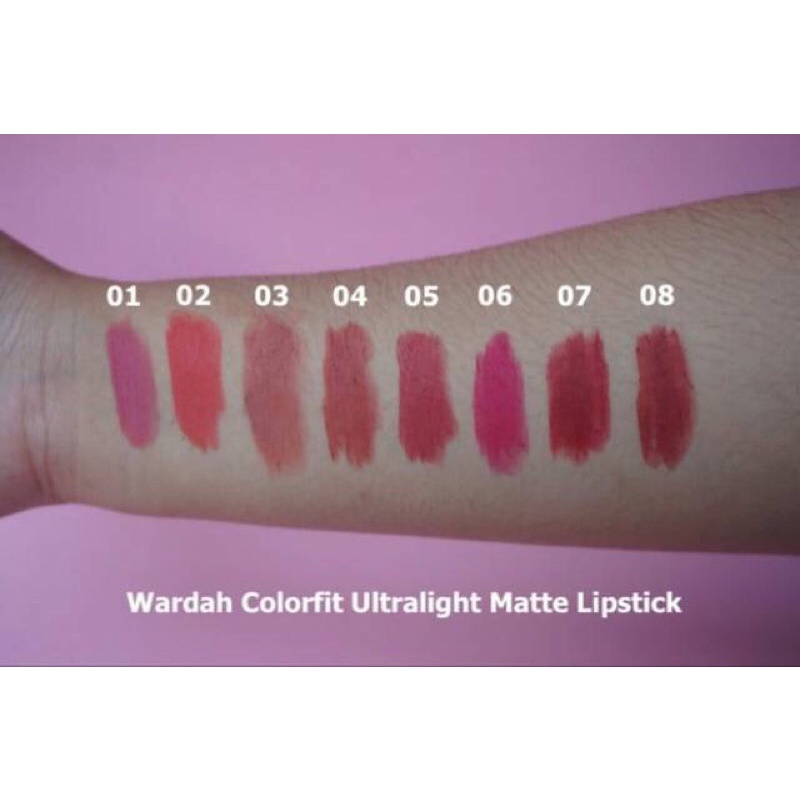 wardah colorfit ultralight matte lipstik