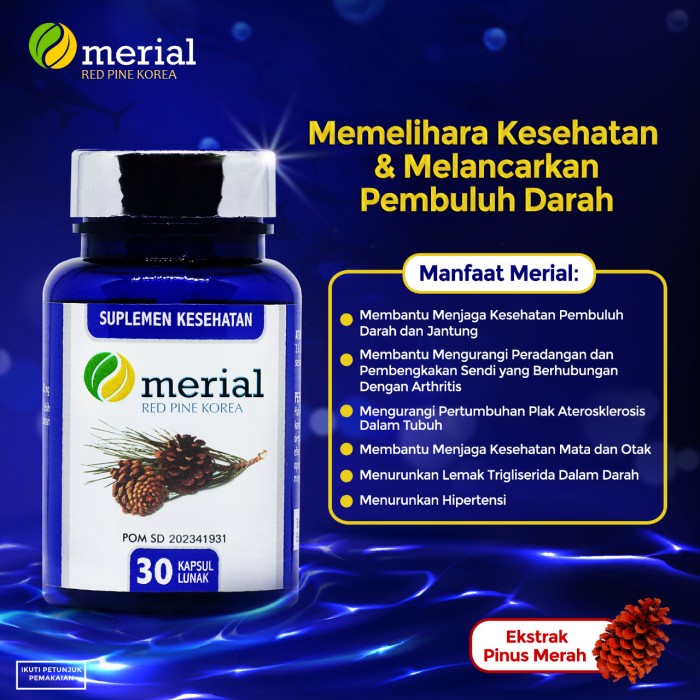 MERIAL PINUS MERAH ORIGINAL