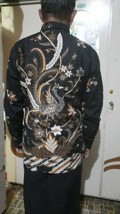 Cendrawasih Sogan Kemeja Batik Pria Slimfit Katun Primisima Full Furing