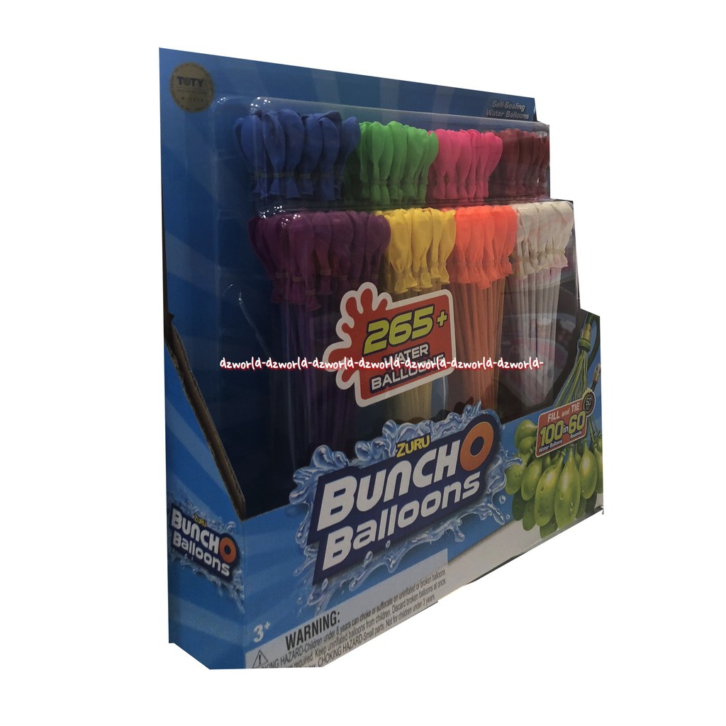 Zuru Buncho Ballons 265 Water Balon Mainan Balon Air Zuru Bunco Baloons Bunchos Zuhru