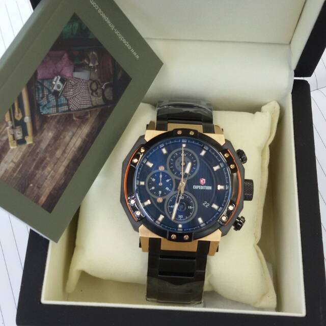 JAM TANGAN PRIA/COWOK EXPEDITION ORIGINAL GARANSI INTERNASIONAL SPORTY CHRONO ELEGANT...