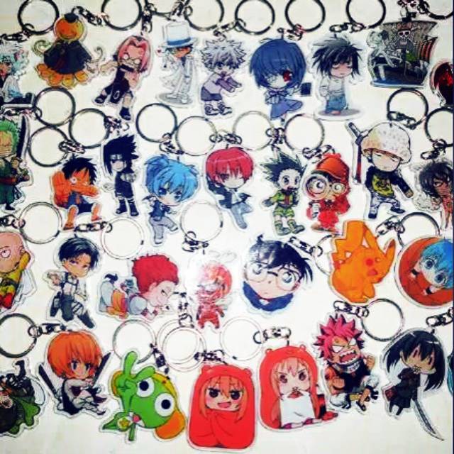 Gantungan kunci random anime