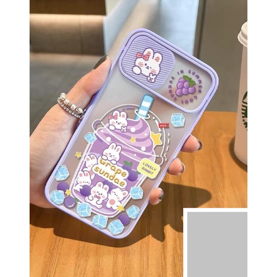 CASE CASING HANDPHONE SOFT SLIDE KARAKTER VIVO Y19 / Y17 / Y15 / Y12 / Y20 / Y12S / Y30 / Y50 / Y51 