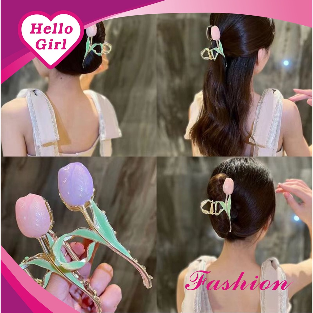 (Hello Girl) f146 Jepit Rambut Wanita  Jedai Wanita Mutiara Manik Manik Bling Bling Import