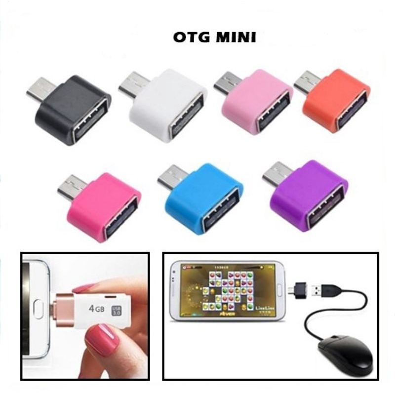 OTG Mini Micro USB Port Konektor Tanpa Kabel