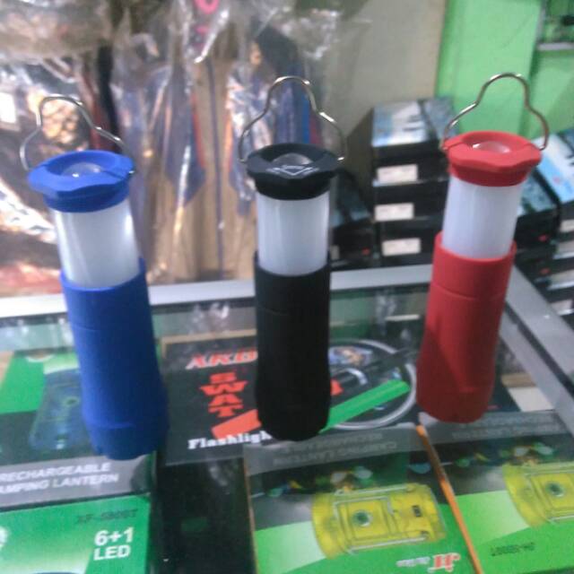 Lampu tenda tarik 2 in 1 - senter mini portable - lampu gunung - lampu darurat multifungsi