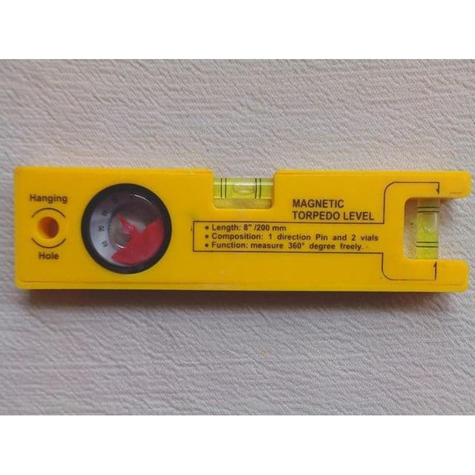 

Jual Waterpass Level 8" inchi - Magnetic Torpedo Level + Busur Derajat