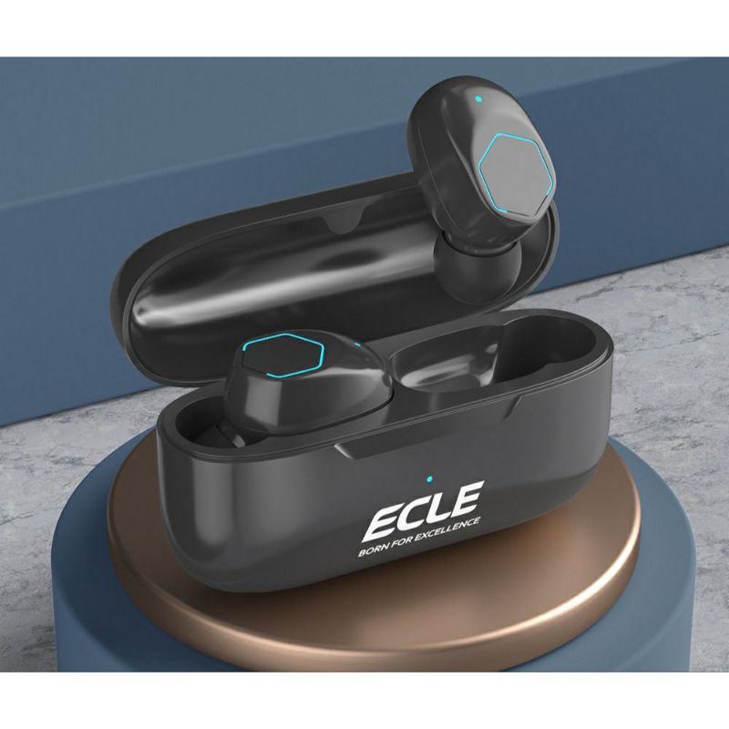 ECLE M12 TWS Gaming Earphone Bluetooth 5.2 Headset True Wireless HiFi Hitam