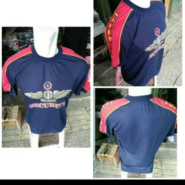 Kaos Security Wing / Kaos PDH Pendek Biru