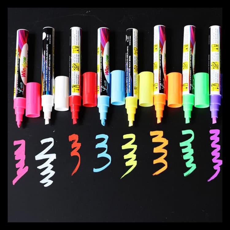 

Murmer 8 Colors Led Electronic Board Liquid Chalk Fluorescent Pen Terjamin