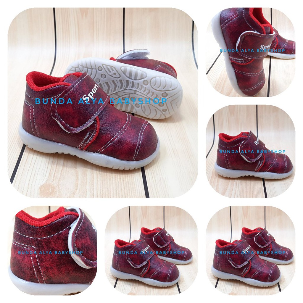 Sepatu Anak Laki Usia 1 2 3 4 Tahun MARUN Boots Anak Cowok Size 22 - 30