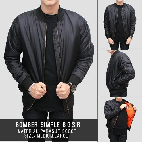 Jaket Bomber Distro Polos Premium  / Jaket Bomber Pria Polos