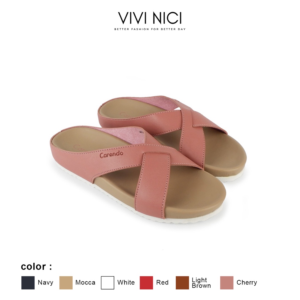 Carendo by Vivi Nici - Melly Sandal Wanita-Cherry