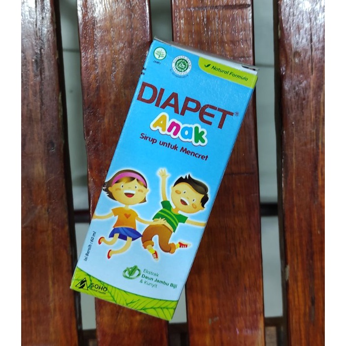 Diapet Anak Sirup 60 ML / Obat Diare / Mencret / Memadatkan Kotoran / Untuk 5 tahun ke atas