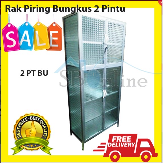 Rak Piring Bungkus Kaca 2 Pintu Semarang &amp; Sekitar