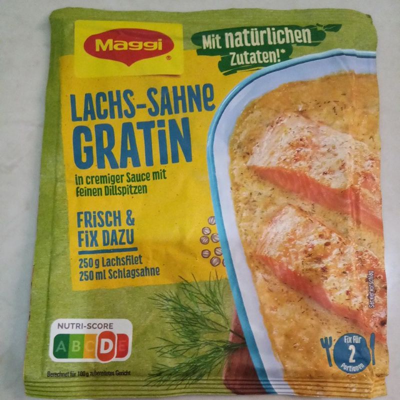 

Maggi Lachs Sahne Gratin