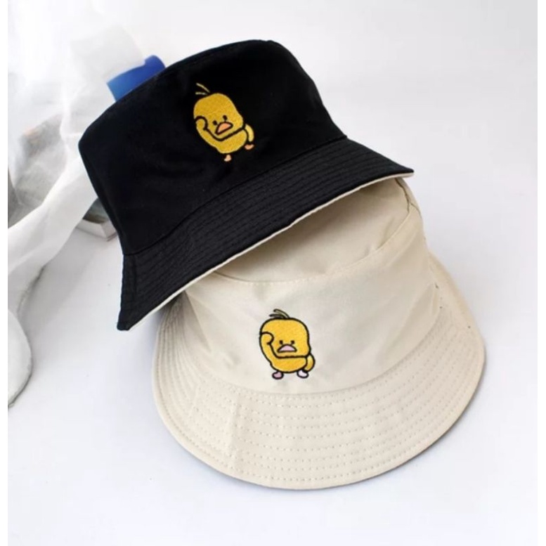 topi bucket hat pria dan wanita bolak balik bervariasi bordil bolak balik luar dalam 100% premium