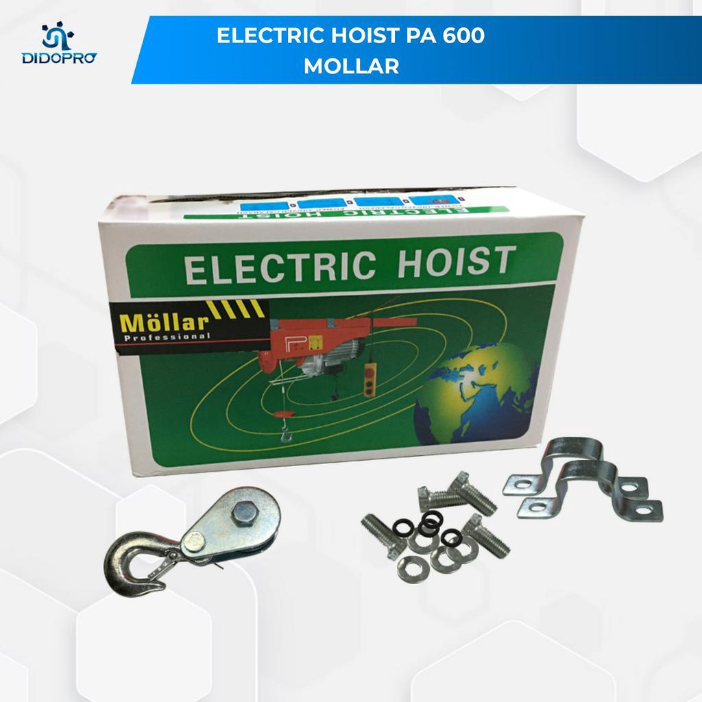 Electric Hoist MOLLAR HST300/600 Katrol Mini Listrik 600KG Elektrik