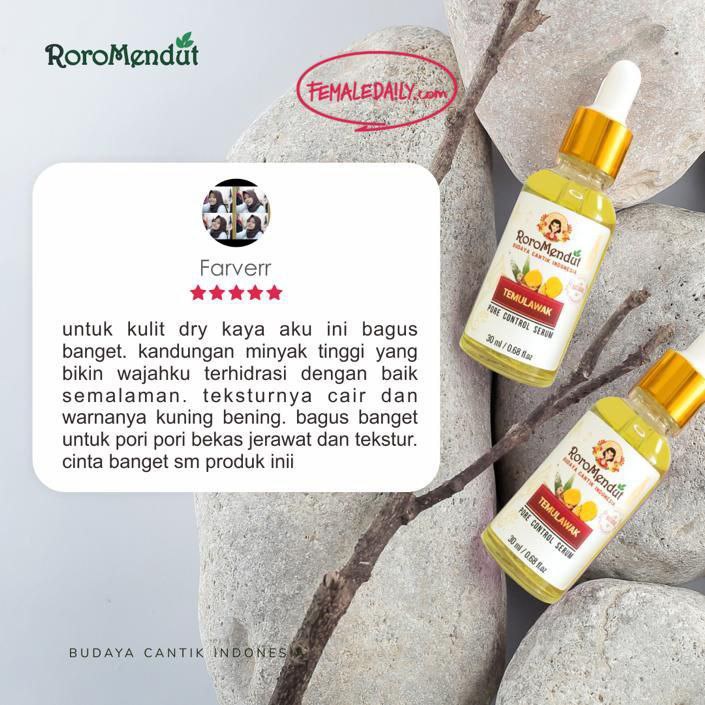 Roro Mendut temulawak pore control serum &amp; Essence Wajah