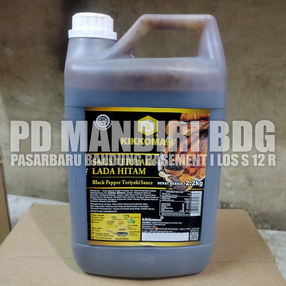 

KIKKOMAN SAUS TERIYAKI LADA HITAM 2,2 KG