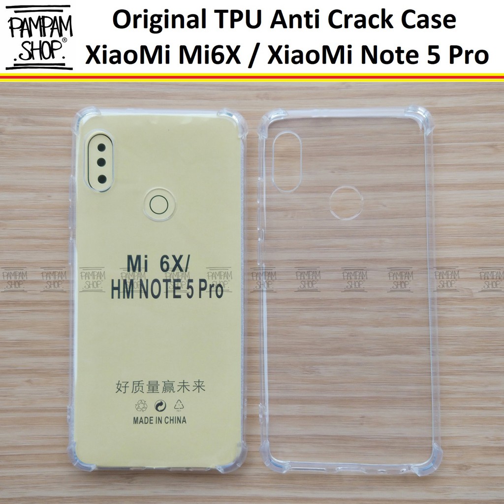 Case TPU Anti Crack XiaoMi Mi6X Note 5 Pro Ultrathin Anticrack Ultra Thin Transparan Fuze Soft Mi 6X